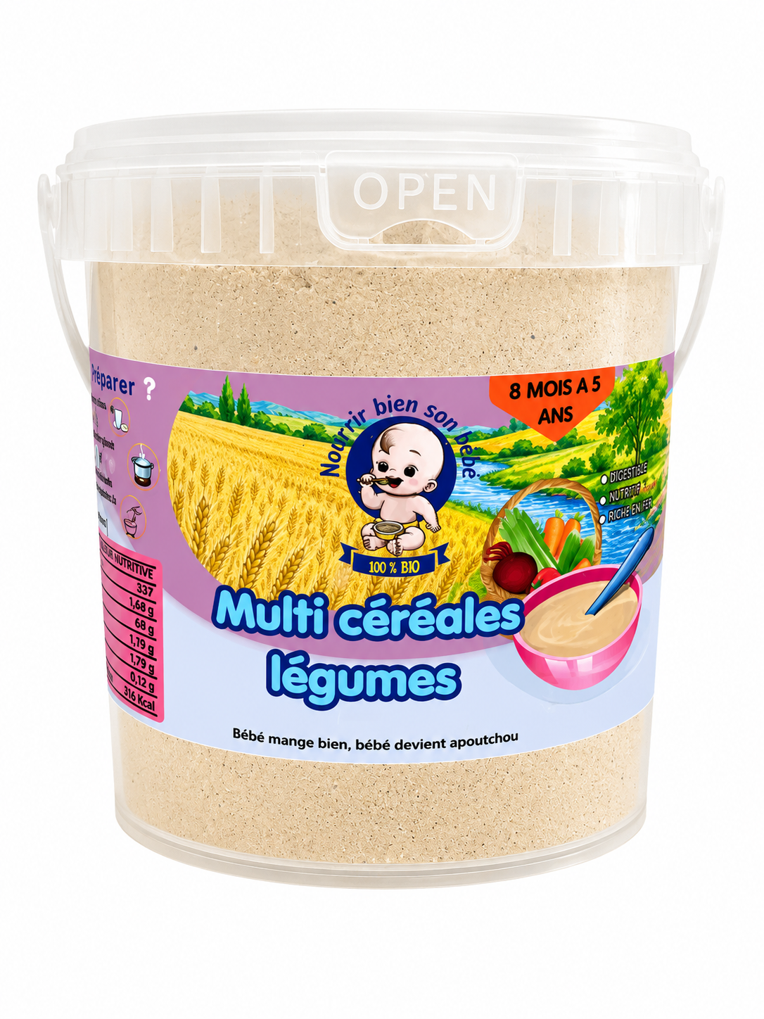 Multi céréales légumes